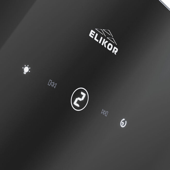 Наклонная вытяжка Elikor RISE 50 BK черный - фото 8